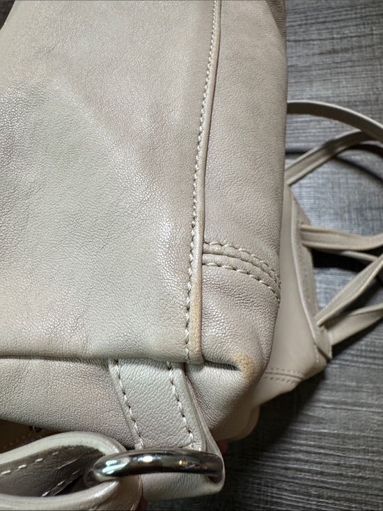 Longchamp Cream Leather Backpack main image 4